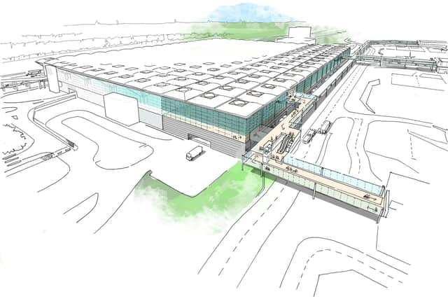Proposed plans for the Stansted airport terminal building extension