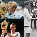 Iconic moments from Wimbledon: Boris Becker wins at 17 in 1985, Andy Murray wins in 2013 and Rob Laver wins in 1962
