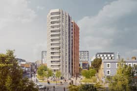 The 15-storey tower block planned to face General Gordon Square in Woolwich. (Photo by Formatio)