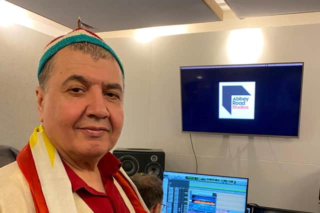 Newroz Oremari at Abbey Road Studios.