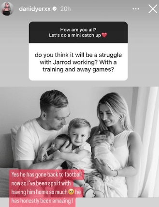 Dani Dyer answered questions on Instagram (Image: @danidyerxx Instagram)