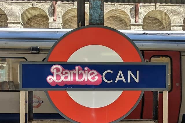 An image of the “Barbiecan” station has been circulating social media. Credit: Allontheboard