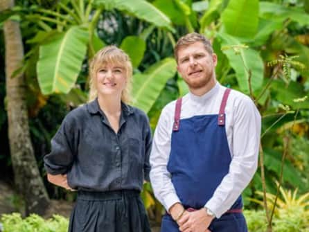 Kirk and Keeley Haworth run high-end restaurant and food studio Plates together. Credit: Eris Haung