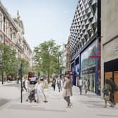 The plans include greater space for walking down Oxford Street. Credit: Oxford Street Programme.