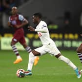 Yves Bissouma of Hotspur controls the ball during the pre-season friendly match  (Photo by Paul Kane/Getty Images)