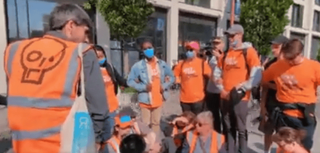 Just Stop Oil protesters were met with a counter protest called ‘Just Stop Pi*sing Everyone Off.”