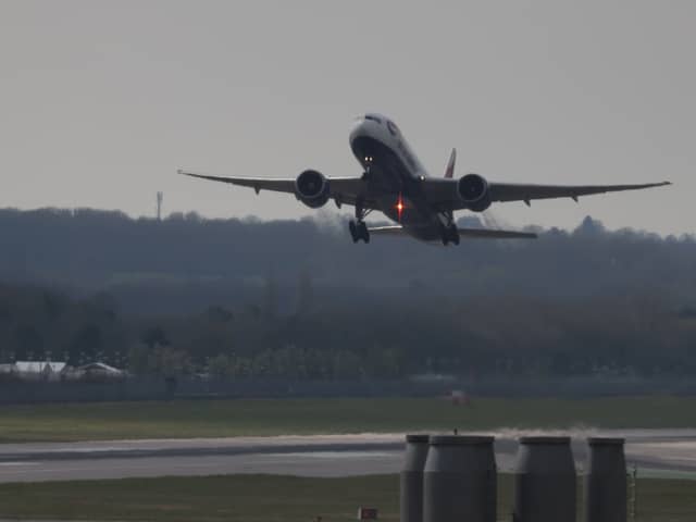 A plane taking off from Gatwick Airport. Credit: Hollie Adams/Getty Images.