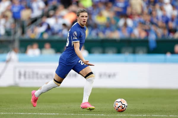 Conor Gallagher #23 of Chelsea controls the ball during the first half of the pre season  (Photo by Adam Hunger/Getty Images)