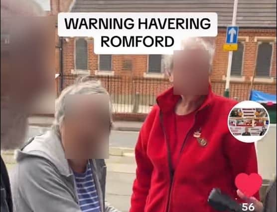 Havering Council said it will cancel the fine, issued to the woman on the left in this image. Credit: Romford Auctions.