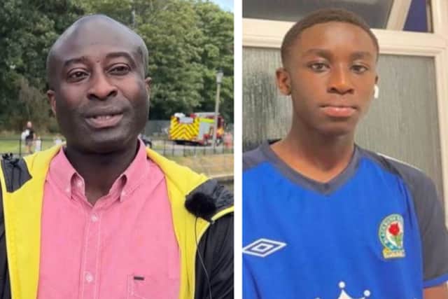 Brian George Sasu’s son Brian died while swimming in Richmond. (Photos: family/LondonWorld)