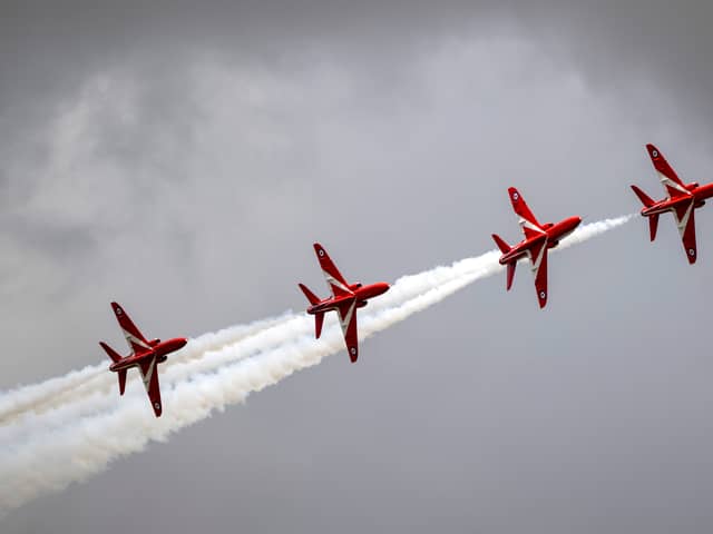 The Red Arrows have two displays this weekend 