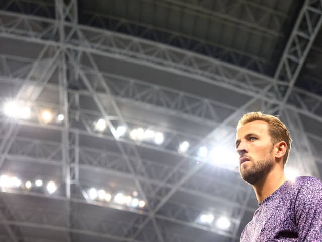  Harry Kane #10 of Tottenham Hotspur looks on after the 5-1 win over the Lion City Sailors (Photo by Yong Teck Lim/Getty Images)