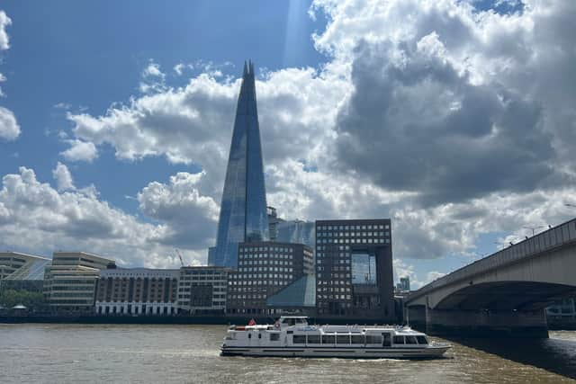 The River Thames at London Bridge, with The Shard in the background. (Photo by André Langlois)