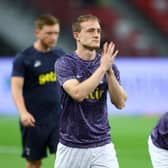 Oliver Skipp #4 of Tottenham Hotspur warms up prior to the pre-season friendly against the Lion City (Photo by Yong Teck Lim/Getty Images)