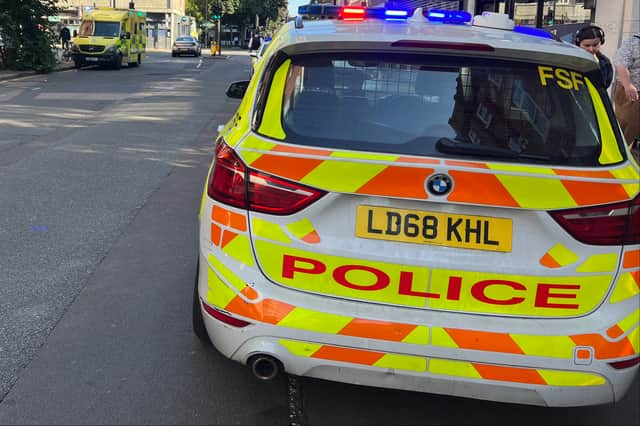 A Met Police vehicle. (Photo by André Langlois)