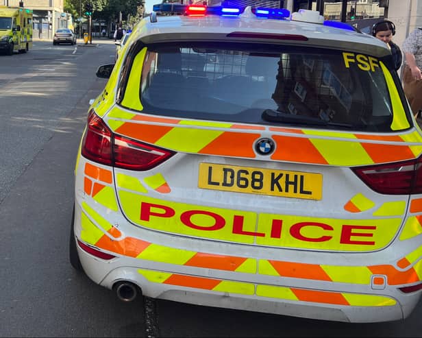 A Met Police vehicle. (Photo by André Langlois)