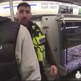 British Transport Police arrested Edgar Junior on an Elizabeth line train. (Photo by BTP)