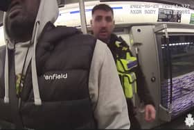 British Transport Police arrested Edgar Junior on an Elizabeth line train. (Photo by BTP)