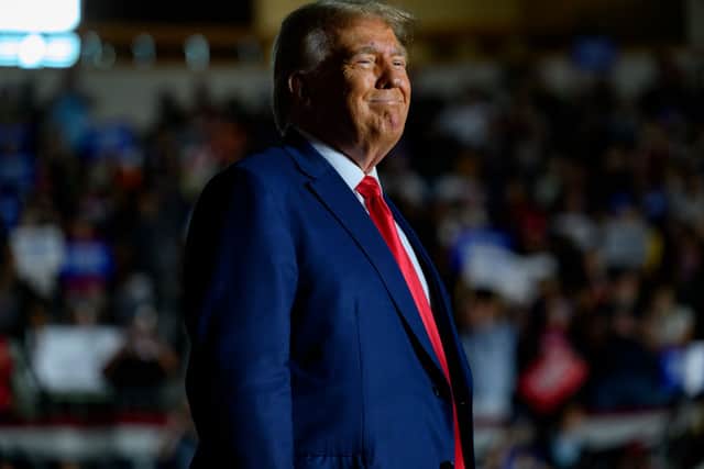 Donald Trump has been charged with plotting to overturn his defeat to President Joe Biden in the 2020 presidential election. (Photo by Jeff Swensen/Getty Images)