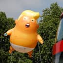 The Donald Trump baby blimp was gifted to the Museum of London in January 2021. Credit: Tolga Akmen/AFP via Getty Images.