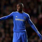  Demba Ba of Chelsea gives instructions during the FA Cup Third Round match between Southampton   (Photo by Julian Finney/Getty Images)