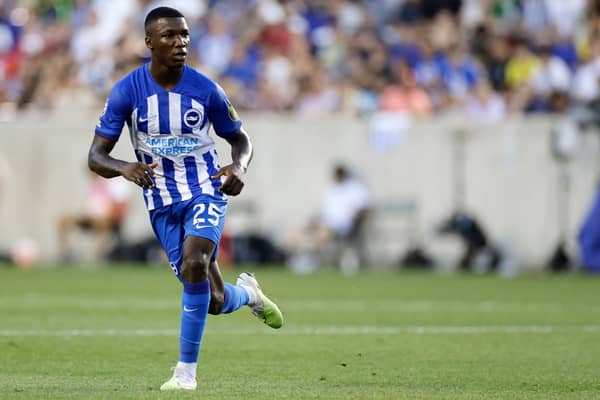  MoisÃ©s Caicedo #25 of Brighton & Hove Albion in action during the Premier League Summer  (Photo by Adam Hunger/Getty Images for Premier League)