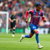 Michael Olise of Crystal Palace in action during the Premier League match between Crystal Palace (Photo by Bryn Lennon/Getty Images)