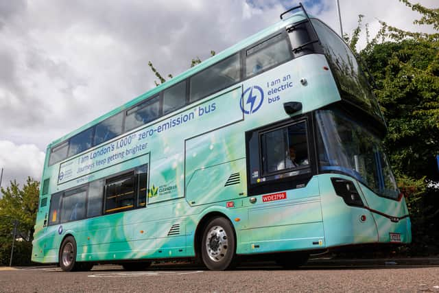 The 1,000th zero emission bus is on route 204 running from Sudbury to Edgeware station