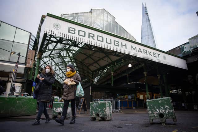 Borough Market in London. (Photo by Tolga Akmen / AFP via Getty Images)