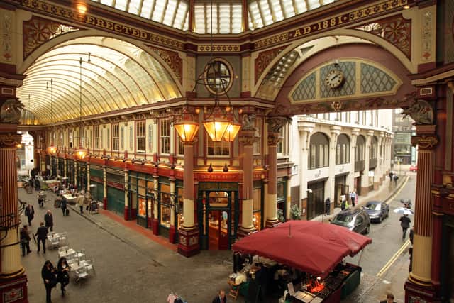 Leadenhall Market in the City of London.  (Photo by Oli Scarff/Getty Images)