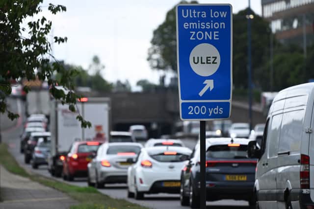 The ULEZ is due to be expanded on August 29, from which date any drivers of non-compliant vehicles will be liable to pay the £12.50 daily charge. Credit: Justin Tallis/AFP via Getty Images.