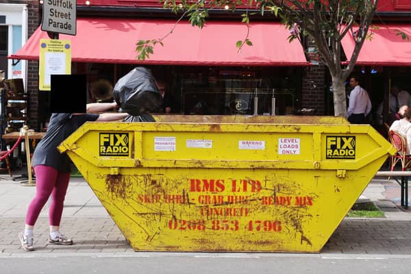 Hundreds of internet sleuths are tuning in to a live-stream to watch what people fly tip in a central London skip. 