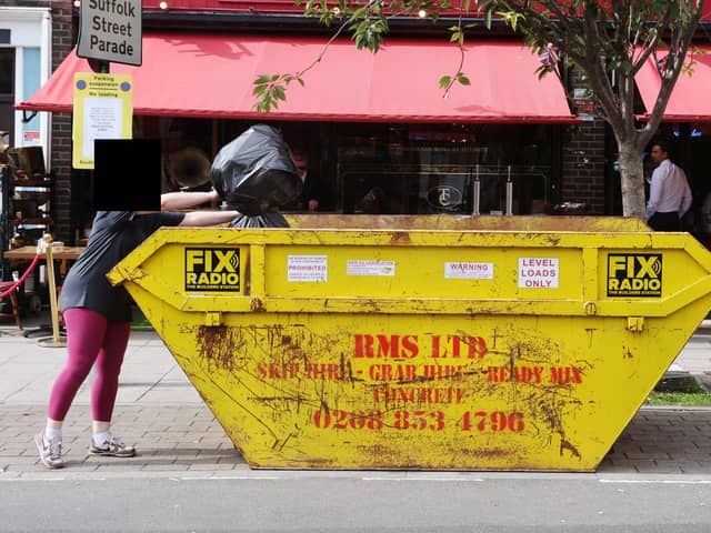 Hundreds of internet sleuths are tuning in to a live-stream to watch what people fly tip in a central London skip. 