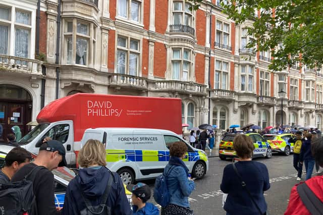 A man has been arrested after reportedly stabbing someone near the British Museum. Credit: Kit.