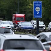 Londoners trading in their non-compliant cars can receive a £2,000 grant payment from TfL, plus a potential additional payment from the company scrapping the vehicle. Credit: Justin Tallis/AFP via Getty Images.