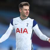 Joe Rodon of Tottenham Hotspur celebrates after the Premier League match between Burnley  (Photo by Michael Regan/Getty Images)