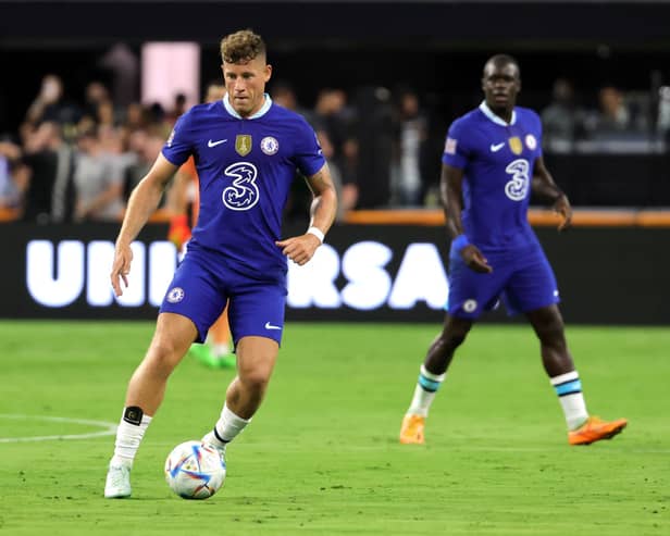Ross Barkley #18 of Chelsea dribbles the ball ahead of teammate Malang Sarr #31 during a preseason (Photo by Ethan Miller/Getty Images)