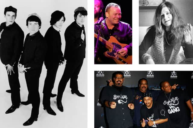 The Kinks, UB40, Janis Joplin and The Sugarhill Gang will be added to the Music Walk of Fame in Camden. (Photos by Getty)