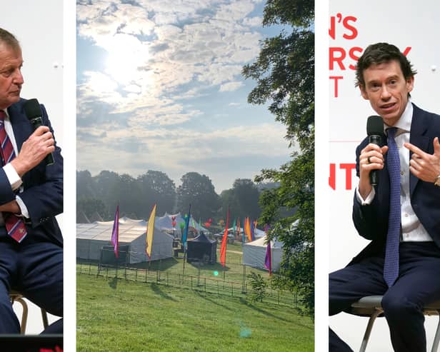 Alastair Campbell and Rory Stewart will be at How The Light Gets In at Kenwood House, Hampstead Heath. (Photos by Niall Carson - Pool/Getty Images/André Langlois)