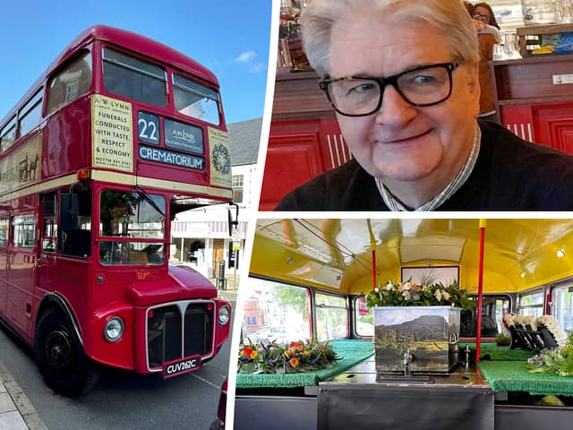 Simon Palladino was given a unique send off after he died suddenly at the age of 69