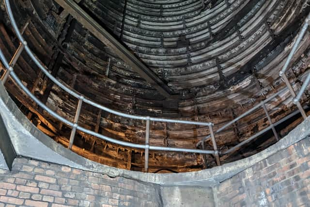 Disused lift shaft at Baker Street Station