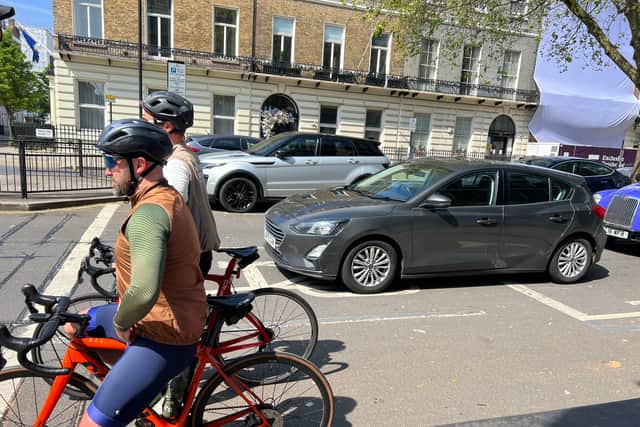 Bike boxes have become increasingly common on the UK’s roads since being introduced in 1986. Credit: André Langlois.