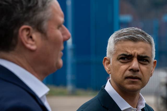 The London mayor Sadiq Khan has come under pressure from Labour leader Sir Keir Starmer over his planned ULEZ expansion. Credit: Chris J Ratcliffe/Getty Images.