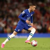 Hakim Ziyech of Chelsea during the Premier League match between Manchester United and Chelsea (Photo by Naomi Baker/Getty Images)
