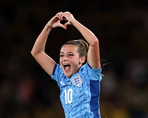 Ella Toone celebrates England's opener. Cr: Getty Images