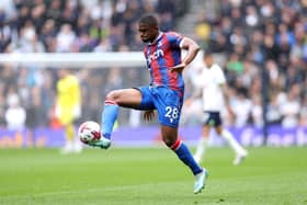  Cheick Doucoure of Crystal Palace controls the ball during the Premier League match (Photo by Warren Little/Getty Images)