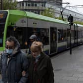 A tram in Croydon in 2022. (Photo by Dan Kitwood/Getty Images)