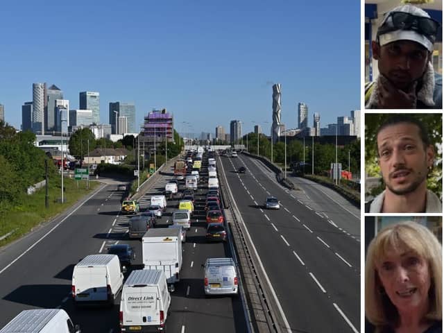 Muhummad, Vlad and Lisa spoke to LondonWorld about the proposed Blackwall Tunnel toll. (Photo by Glyn KIRK / AFP via Getty Images/LondonWorld)