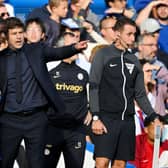  Mauricio Pochettino, Manager of Chelsea, gives instructions to Lesley Ugochukwu . (Photo by Clive Mason/Getty Images)