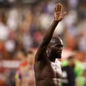 Belgium's forward Romelu Lukaku gestures at the end of the UEFA Euro 2024 group F qualification football match between Belgium  (Photo by KENZO TRIBOUILLARD/AFP via Getty Images)